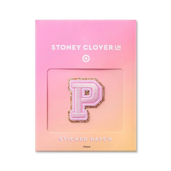 STONEY CLOVER LANE x TARGET LETTER STICKER PATCH Letter- P, Preppy - Picture 9 of 12